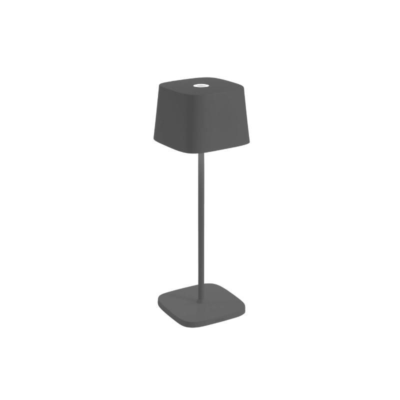 The Ofelia Rechargeable LED Table Lamp by Zafferano America is a compact, contemporary design that lets you bring some light wherever you need it, indoors or out. 