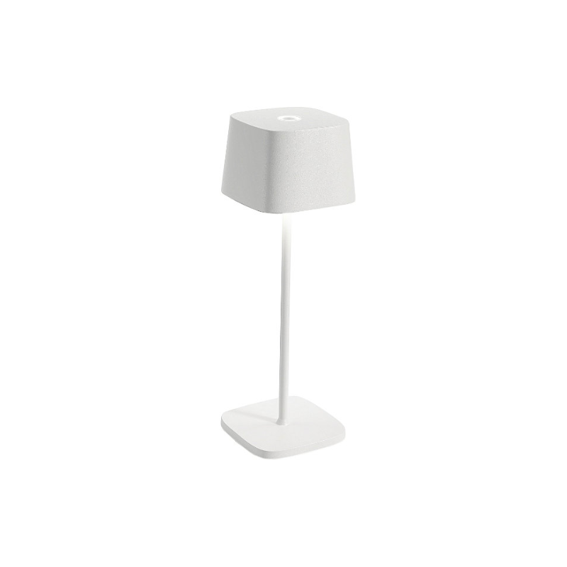 The Ofelia Rechargeable LED Table Lamp by Zafferano America is a compact, contemporary design that lets you bring some light wherever you need it, indoors or out. 