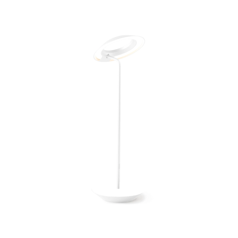 A simultaneously retro and modern desk lamp that combines elegance and inviting warmth. The Royyo Desk Lamp by Koncept will bring whimsy and charm to your desk, as well as super useful and energy-efficient LED illumination. Inventive simplicity is the value that holds together each piece of the desk lamp’s aesthetic, with a somewhat conical shade held at a distinct angle by a thin Aluminum stem. This is contrasted neatly by a distinctively shaped base.