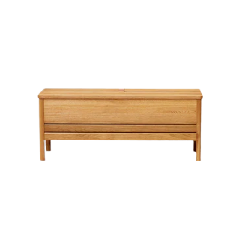 An updated version of the classic stowaway bench where functionality meets clean form. 