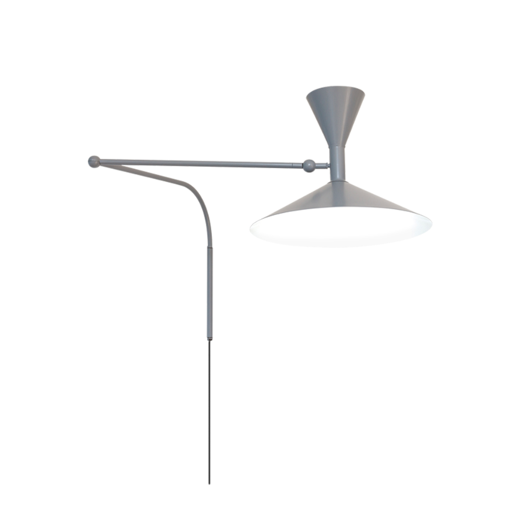 Designed by Le Corbusier for the Unité d Habitation of Marseille in 1949/1952, the Lampe de Marseille wall lamp from Nemo features adjustable lighting via its two joints on the arm with a refined aesthetic. 