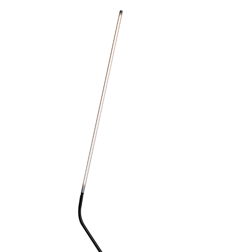 Make a statement or blend in, the NEO LED Floor Lamp, designed by Bernhard Ossan for Nemo, presents a refined fixture for modern spaces. Composed of a single steel beam, this fixture rests against the wall as a slender vertical structure.