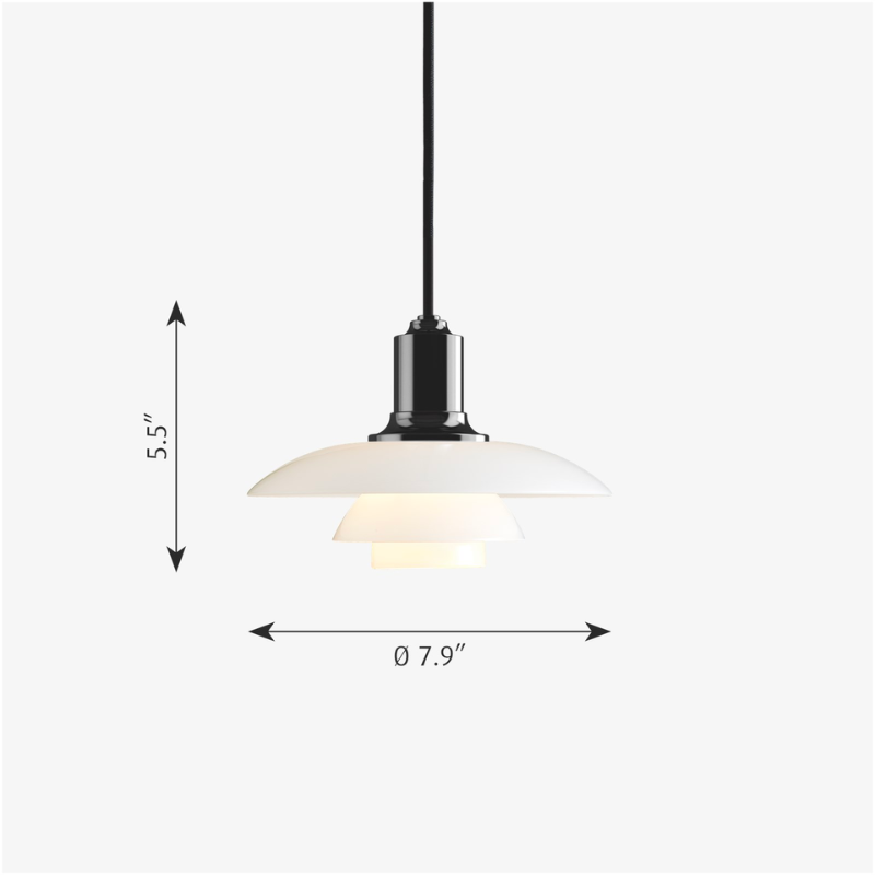 PH 2/1 Mini Pendant Light dimensions
