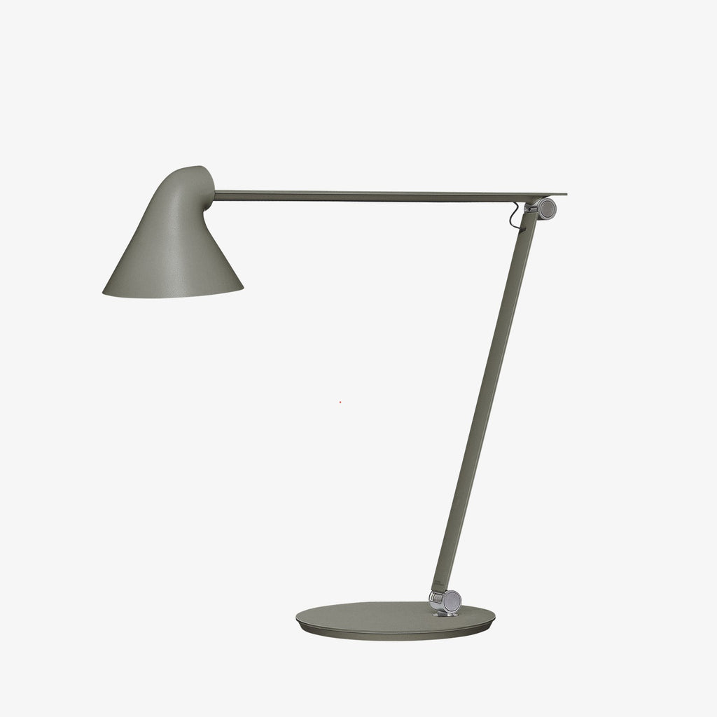 The NJP Table Lamp is a new interpretation of a classic architect lamp designed by Nendo design studio of Japan and designer Oki Sato. Its simple and honest look bares the lamp's functional components and makes it self-explanatory in its expression. The lamp features a timer function that can be set to turn the lamp off at after four or eight hours. Its ergonomic design and simple mechanical system provides great freedom of movement, so that light can always be set in the ideal position in the workspace.