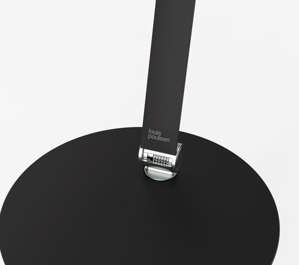The NJP Table Lamp is a new interpretation of a classic architect lamp designed by Nendo design studio of Japan and designer Oki Sato. Its simple and honest look bares the lamp's functional components and makes it self-explanatory in its expression. The lamp features a timer function that can be set to turn the lamp off at after four or eight hours. Its ergonomic design and simple mechanical system provides great freedom of movement, so that light can always be set in the ideal position in the workspace.