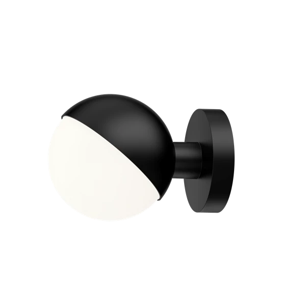 The VL Studio Wall light by Louis Poulsen emits a glare-free, diffused light. The triple-layered opal glass provides a pleasant and uniform illumination of the area around the fixture. The lamp shade can be tilted 90 degrees to the right or left, which allows for flexible light distribution.